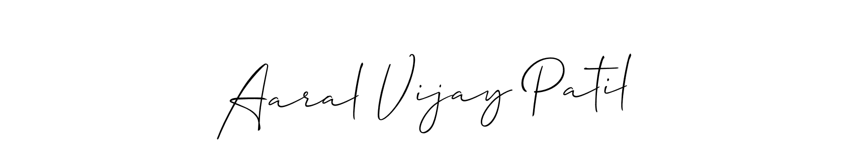 Once you've used our free online signature maker to create your best signature Allison_Script style, it's time to enjoy all of the benefits that Aaral Vijay Patil name signing documents. Aaral Vijay Patil signature style 2 images and pictures png