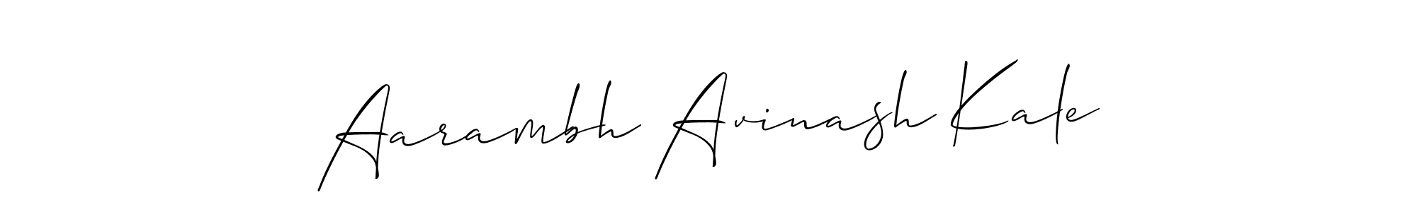 Aarambh Avinash Kale stylish signature style. Best Handwritten Sign (Allison_Script) for my name. Handwritten Signature Collection Ideas for my name Aarambh Avinash Kale. Aarambh Avinash Kale signature style 2 images and pictures png