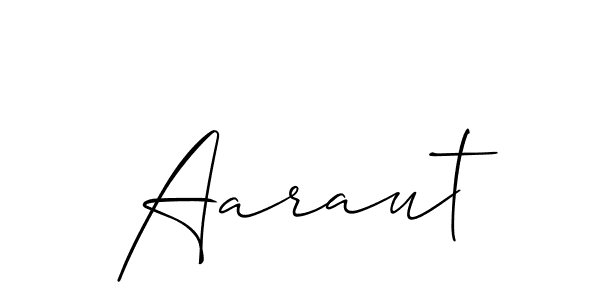 Make a beautiful signature design for name Aaraut. With this signature (Allison_Script) style, you can create a handwritten signature for free. Aaraut signature style 2 images and pictures png