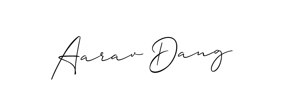 See photos of Aarav Dang official signature by Spectra . Check more albums & portfolios. Read reviews & check more about Allison_Script font. Aarav Dang signature style 2 images and pictures png