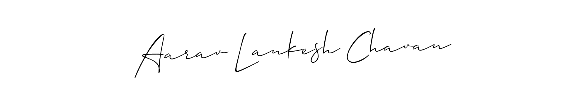 Make a beautiful signature design for name Aarav Lankesh Chavan. With this signature (Allison_Script) style, you can create a handwritten signature for free. Aarav Lankesh Chavan signature style 2 images and pictures png