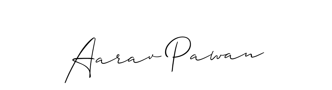 Also we have Aarav Pawan name is the best signature style. Create professional handwritten signature collection using Allison_Script autograph style. Aarav Pawan signature style 2 images and pictures png