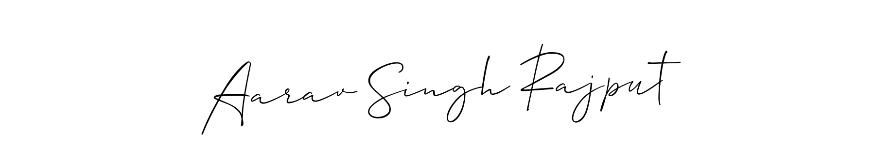 Make a short Aarav Singh Rajput signature style. Manage your documents anywhere anytime using Allison_Script. Create and add eSignatures, submit forms, share and send files easily. Aarav Singh Rajput signature style 2 images and pictures png