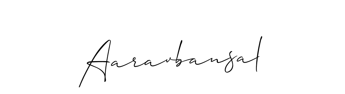 Design your own signature with our free online signature maker. With this signature software, you can create a handwritten (Allison_Script) signature for name Aaravbansal. Aaravbansal signature style 2 images and pictures png