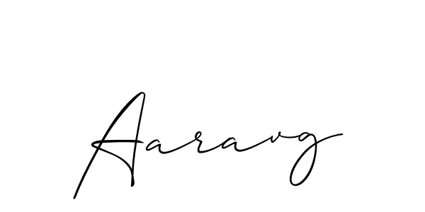 Also we have Aaravg name is the best signature style. Create professional handwritten signature collection using Allison_Script autograph style. Aaravg signature style 2 images and pictures png