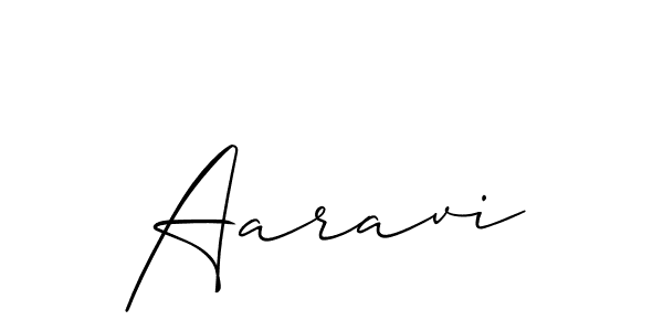 Make a beautiful signature design for name Aaravi. With this signature (Allison_Script) style, you can create a handwritten signature for free. Aaravi signature style 2 images and pictures png