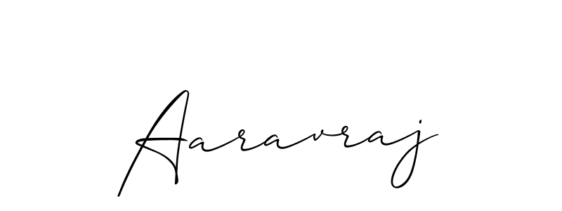 Design your own signature with our free online signature maker. With this signature software, you can create a handwritten (Allison_Script) signature for name Aaravraj. Aaravraj signature style 2 images and pictures png