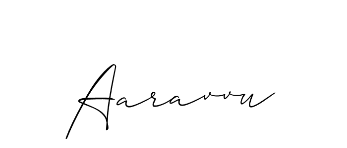 It looks lik you need a new signature style for name Aaravvu. Design unique handwritten (Allison_Script) signature with our free signature maker in just a few clicks. Aaravvu signature style 2 images and pictures png