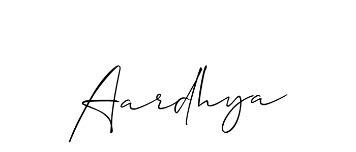 Allison_Script is a professional signature style that is perfect for those who want to add a touch of class to their signature. It is also a great choice for those who want to make their signature more unique. Get Aardhya name to fancy signature for free. Aardhya signature style 2 images and pictures png