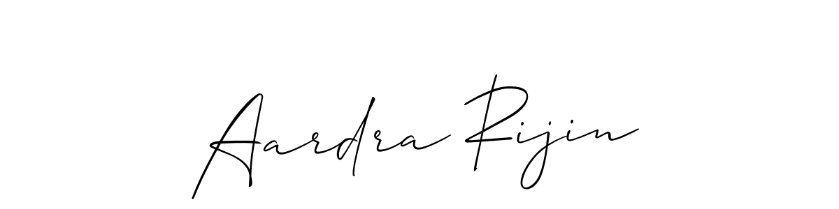 Aardra Rijin stylish signature style. Best Handwritten Sign (Allison_Script) for my name. Handwritten Signature Collection Ideas for my name Aardra Rijin. Aardra Rijin signature style 2 images and pictures png