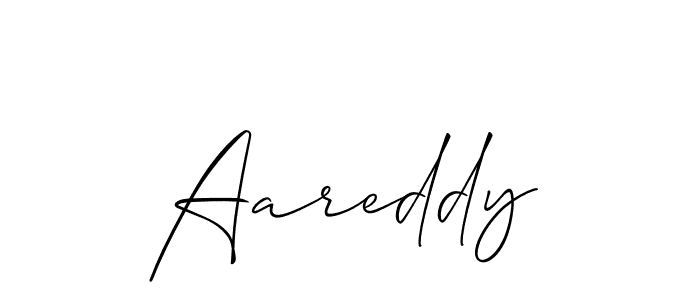 How to make Aareddy signature? Allison_Script is a professional autograph style. Create handwritten signature for Aareddy name. Aareddy signature style 2 images and pictures png