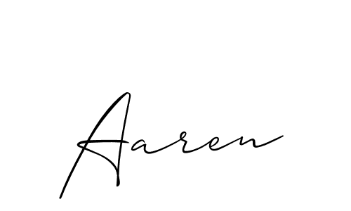 Also we have Aaren name is the best signature style. Create professional handwritten signature collection using Allison_Script autograph style. Aaren signature style 2 images and pictures png