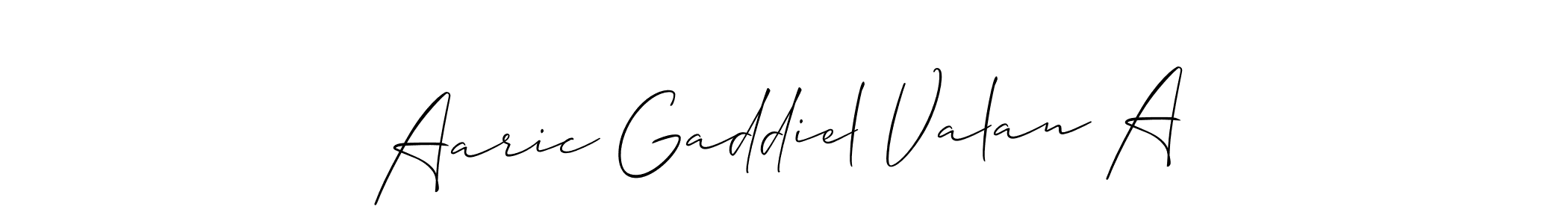 Here are the top 10 professional signature styles for the name Aaric Gaddiel Valan A. These are the best autograph styles you can use for your name. Aaric Gaddiel Valan A signature style 2 images and pictures png