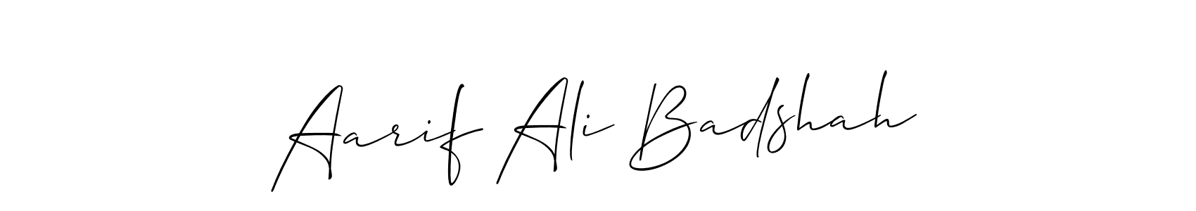 Once you've used our free online signature maker to create your best signature Allison_Script style, it's time to enjoy all of the benefits that Aarif Ali Badshah name signing documents. Aarif Ali Badshah signature style 2 images and pictures png