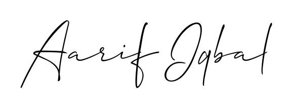 Create an unforgettable impression when signing with Aarif Iqbal name styled in Allison_Script typography. 100% free online generator. Aarif Iqbal signature style 2 images and pictures png