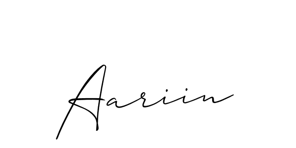 It looks lik you need a new signature style for name Aariin. Design unique handwritten (Allison_Script) signature with our free signature maker in just a few clicks. Aariin signature style 2 images and pictures png