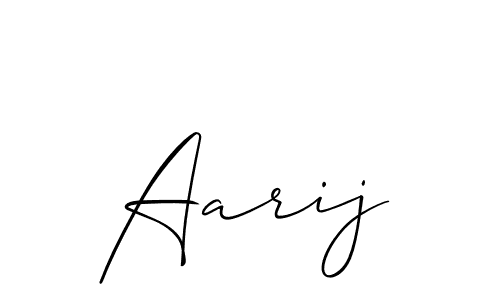 The best way (Allison_Script) to make a short signature is to pick only two or three words in your name. The name Aarij include a total of six letters. For converting this name. Aarij signature style 2 images and pictures png