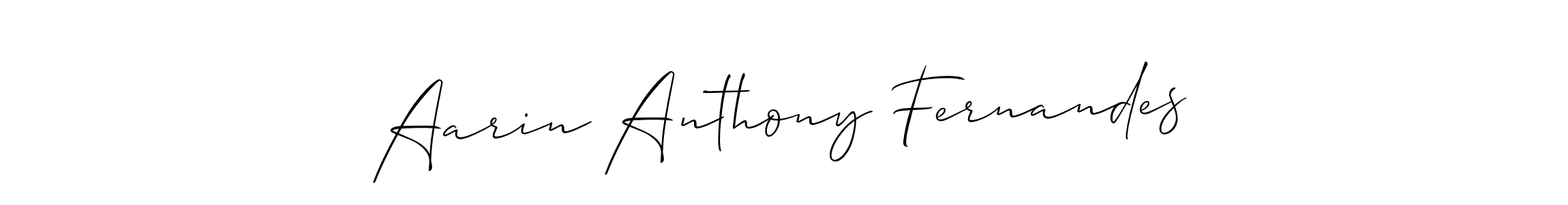 Also we have Aarin Anthony Fernandes name is the best signature style. Create professional handwritten signature collection using Allison_Script autograph style. Aarin Anthony Fernandes signature style 2 images and pictures png