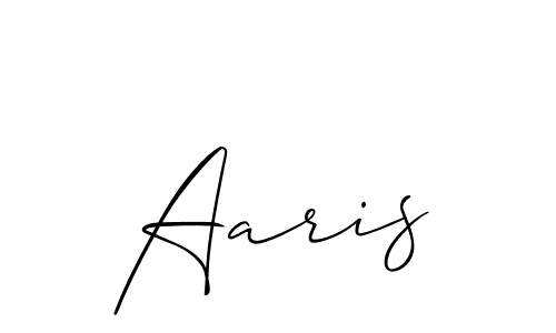 It looks lik you need a new signature style for name Aaris. Design unique handwritten (Allison_Script) signature with our free signature maker in just a few clicks. Aaris signature style 2 images and pictures png