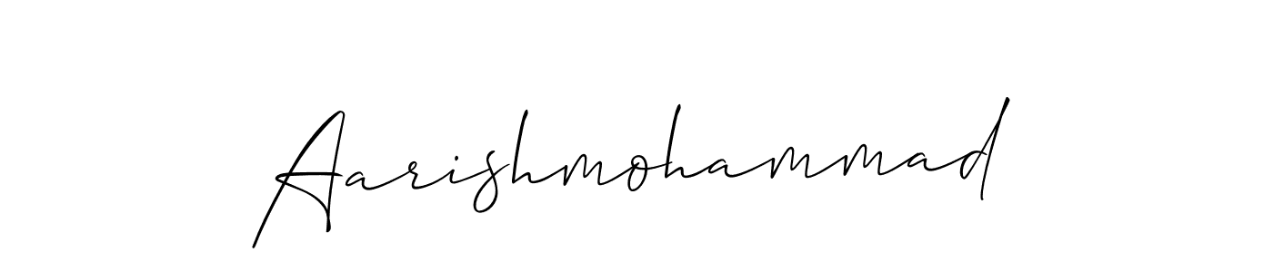 Once you've used our free online signature maker to create your best signature Allison_Script style, it's time to enjoy all of the benefits that Aarishmohammad name signing documents. Aarishmohammad signature style 2 images and pictures png