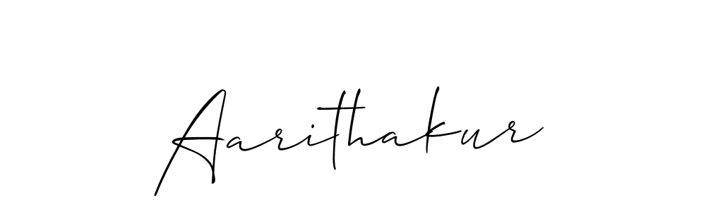 Similarly Allison_Script is the best handwritten signature design. Signature creator online .You can use it as an online autograph creator for name Aarithakur. Aarithakur signature style 2 images and pictures png