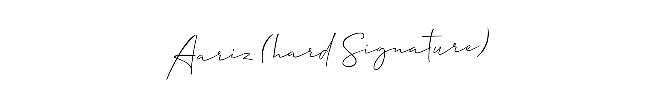 Similarly Allison_Script is the best handwritten signature design. Signature creator online .You can use it as an online autograph creator for name Aariz (hard Signature). Aariz (hard Signature) signature style 2 images and pictures png