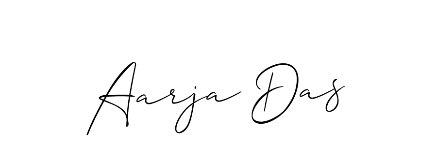 Design your own signature with our free online signature maker. With this signature software, you can create a handwritten (Allison_Script) signature for name Aarja Das. Aarja Das signature style 2 images and pictures png