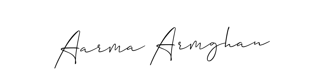 The best way (Allison_Script) to make a short signature is to pick only two or three words in your name. The name Aarma Armghan include a total of six letters. For converting this name. Aarma Armghan signature style 2 images and pictures png