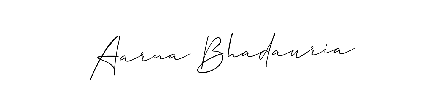 It looks lik you need a new signature style for name Aarna Bhadauria. Design unique handwritten (Allison_Script) signature with our free signature maker in just a few clicks. Aarna Bhadauria signature style 2 images and pictures png