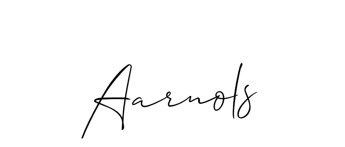 Aarnols stylish signature style. Best Handwritten Sign (Allison_Script) for my name. Handwritten Signature Collection Ideas for my name Aarnols. Aarnols signature style 2 images and pictures png