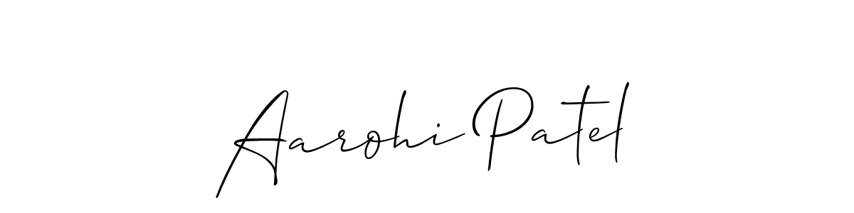 if you are searching for the best signature style for your name Aarohi Patel. so please give up your signature search. here we have designed multiple signature styles  using Allison_Script. Aarohi Patel signature style 2 images and pictures png