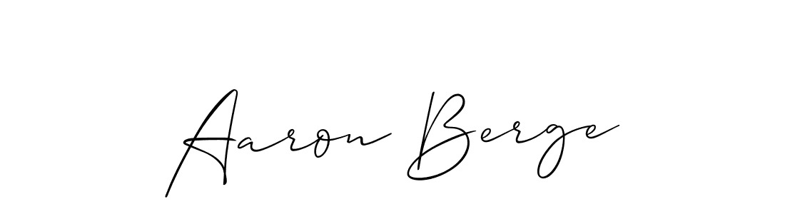 Also we have Aaron Berge name is the best signature style. Create professional handwritten signature collection using Allison_Script autograph style. Aaron Berge signature style 2 images and pictures png