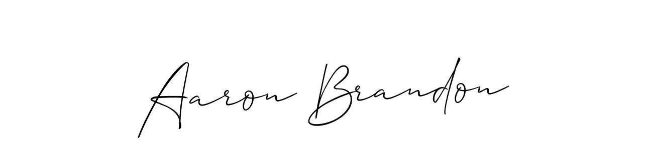 Make a beautiful signature design for name Aaron Brandon. Use this online signature maker to create a handwritten signature for free. Aaron Brandon signature style 2 images and pictures png