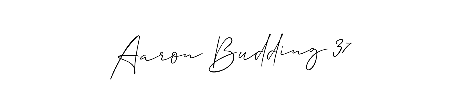 Also You can easily find your signature by using the search form. We will create Aaron Budding 37 name handwritten signature images for you free of cost using Allison_Script sign style. Aaron Budding 37 signature style 2 images and pictures png
