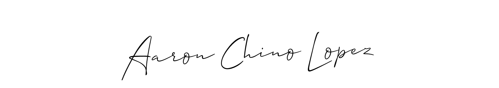 Also You can easily find your signature by using the search form. We will create Aaron Chino Lopez name handwritten signature images for you free of cost using Allison_Script sign style. Aaron Chino Lopez signature style 2 images and pictures png