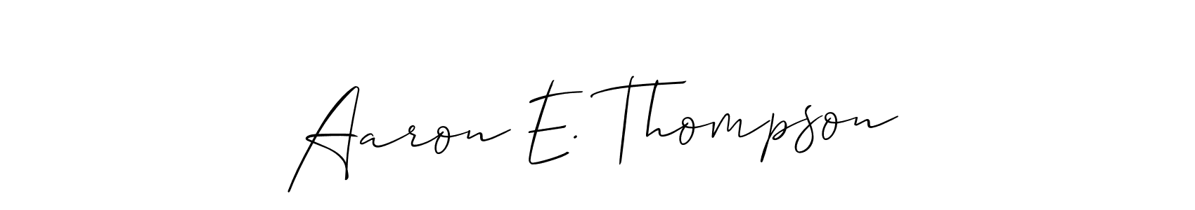 Check out images of Autograph of Aaron E. Thompson name. Actor Aaron E. Thompson Signature Style. Allison_Script is a professional sign style online. Aaron E. Thompson signature style 2 images and pictures png