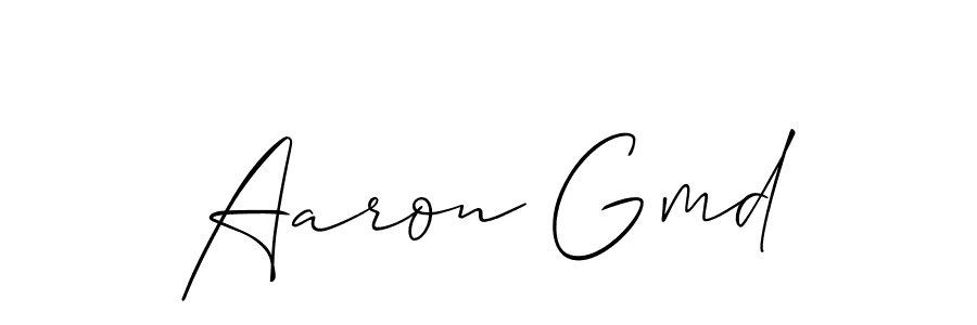 Create a beautiful signature design for name Aaron Gmd. With this signature (Allison_Script) fonts, you can make a handwritten signature for free. Aaron Gmd signature style 2 images and pictures png