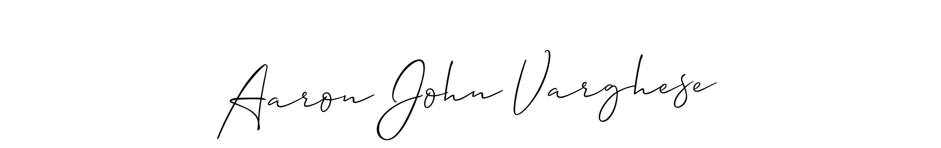 Similarly Allison_Script is the best handwritten signature design. Signature creator online .You can use it as an online autograph creator for name Aaron John Varghese. Aaron John Varghese signature style 2 images and pictures png