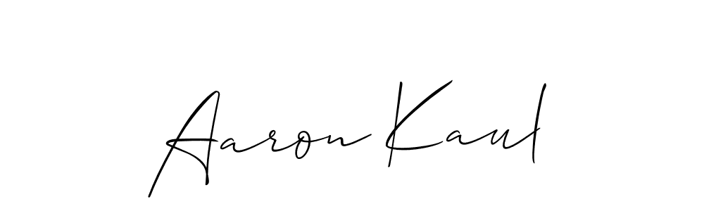 Similarly Allison_Script is the best handwritten signature design. Signature creator online .You can use it as an online autograph creator for name Aaron Kaul. Aaron Kaul signature style 2 images and pictures png