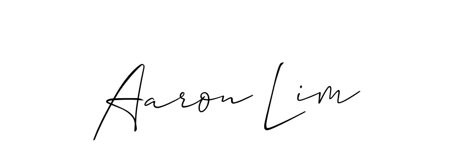 if you are searching for the best signature style for your name Aaron Lim. so please give up your signature search. here we have designed multiple signature styles  using Allison_Script. Aaron Lim signature style 2 images and pictures png