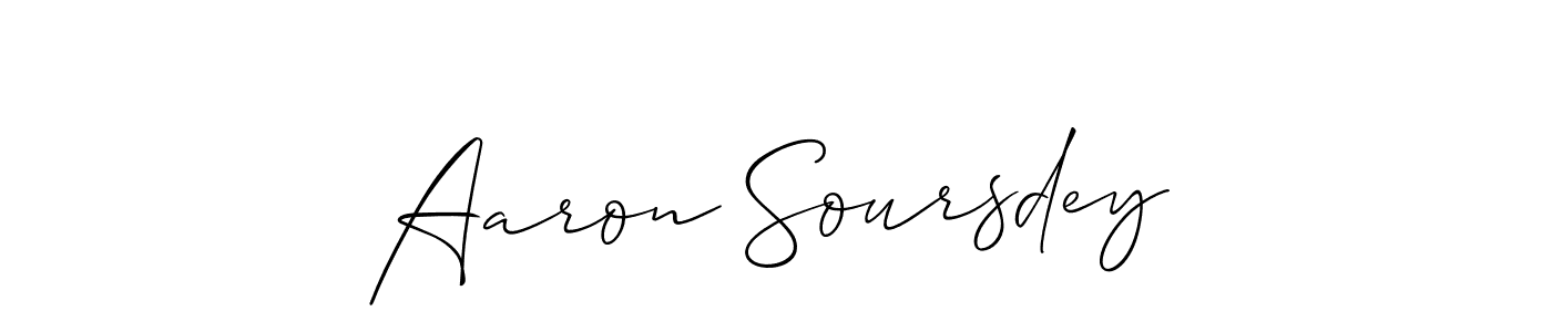 Once you've used our free online signature maker to create your best signature Allison_Script style, it's time to enjoy all of the benefits that Aaron Soursdey name signing documents. Aaron Soursdey signature style 2 images and pictures png