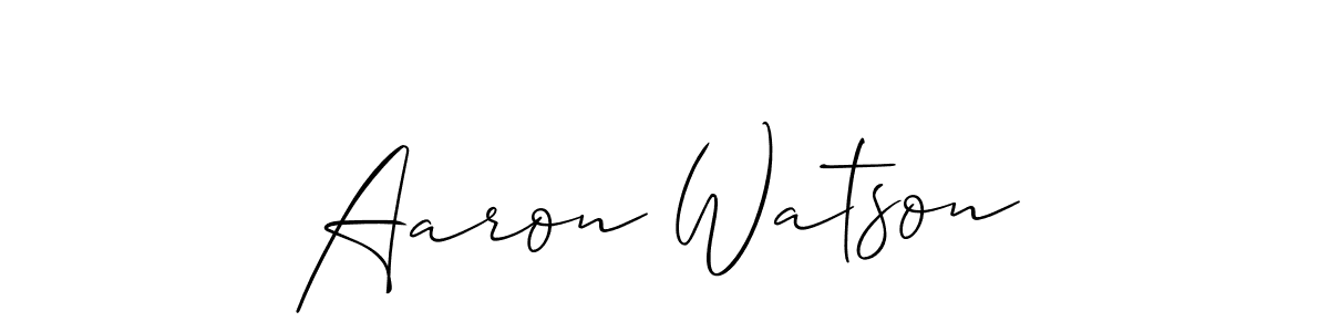 Make a short Aaron Watson signature style. Manage your documents anywhere anytime using Allison_Script. Create and add eSignatures, submit forms, share and send files easily. Aaron Watson signature style 2 images and pictures png