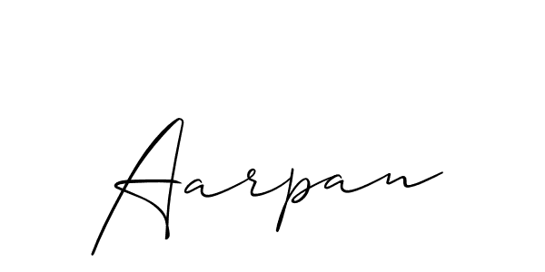 You should practise on your own different ways (Allison_Script) to write your name (Aarpan) in signature. don't let someone else do it for you. Aarpan signature style 2 images and pictures png