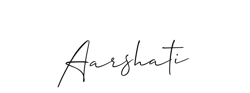 Aarshati stylish signature style. Best Handwritten Sign (Allison_Script) for my name. Handwritten Signature Collection Ideas for my name Aarshati. Aarshati signature style 2 images and pictures png