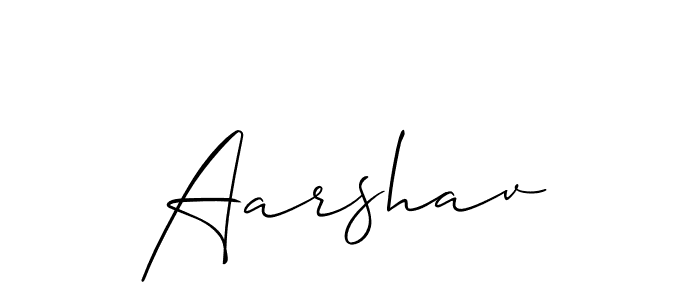 Make a beautiful signature design for name Aarshav. With this signature (Allison_Script) style, you can create a handwritten signature for free. Aarshav signature style 2 images and pictures png