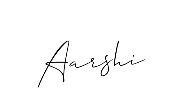 Create a beautiful signature design for name Aarshi. With this signature (Allison_Script) fonts, you can make a handwritten signature for free. Aarshi signature style 2 images and pictures png