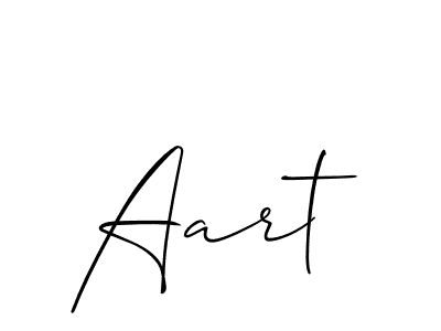 How to Draw Aart signature style? Allison_Script is a latest design signature styles for name Aart. Aart signature style 2 images and pictures png