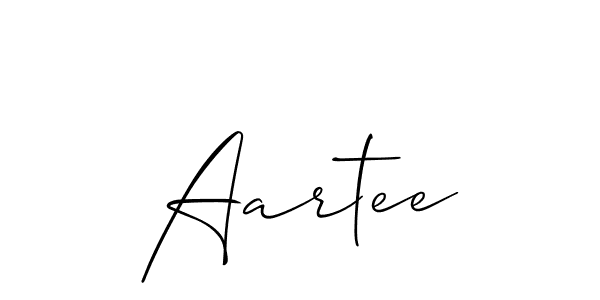 Allison_Script is a professional signature style that is perfect for those who want to add a touch of class to their signature. It is also a great choice for those who want to make their signature more unique. Get Aartee name to fancy signature for free. Aartee signature style 2 images and pictures png