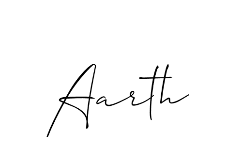 How to Draw Aarth signature style? Allison_Script is a latest design signature styles for name Aarth. Aarth signature style 2 images and pictures png