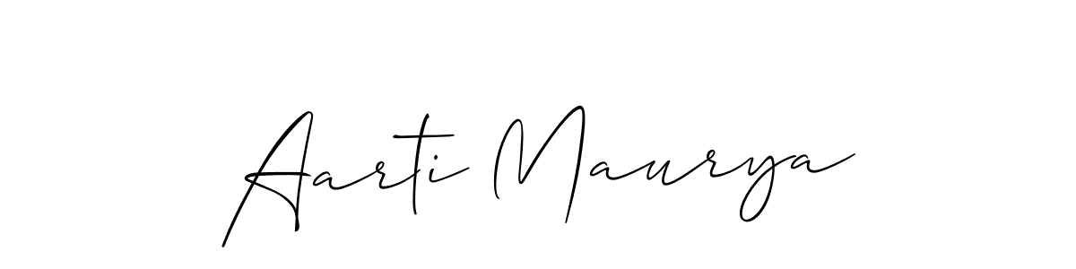 Also You can easily find your signature by using the search form. We will create Aarti Maurya name handwritten signature images for you free of cost using Allison_Script sign style. Aarti Maurya signature style 2 images and pictures png